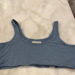 FP Movement by Free People Blue Crop Top